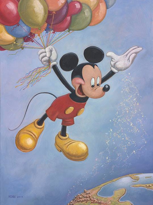 Mickey Mouse portrét  90. narozeniny 2018